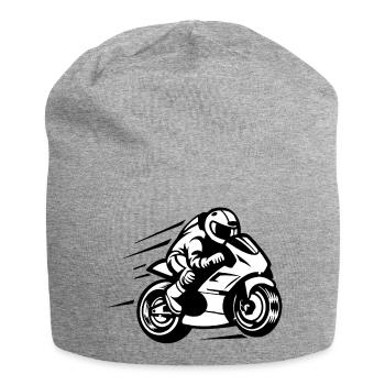 Moto - Bonnet en jersey - gris chiné - Devant