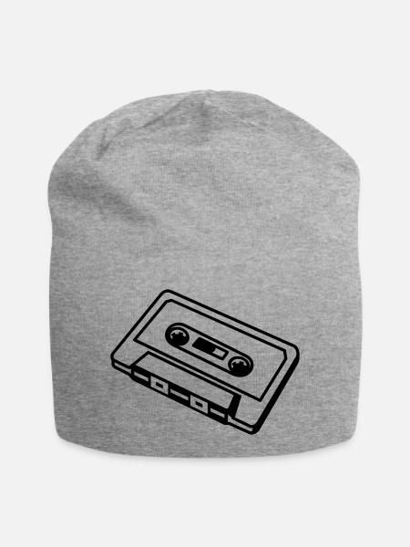 Retro Kassette – Old School Mixtape Musik Desig - Jersey-Beanie - Grau meliert