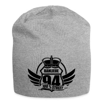 BANLIEUE 94 - Bonnet en jersey - gris chiné - Devant