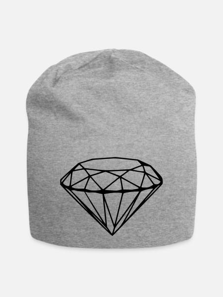 Diamond - Jersey Beanie - heather grey