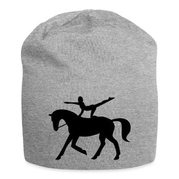 Cheval de saut - Bonnet en jersey - gris chiné - Devant
