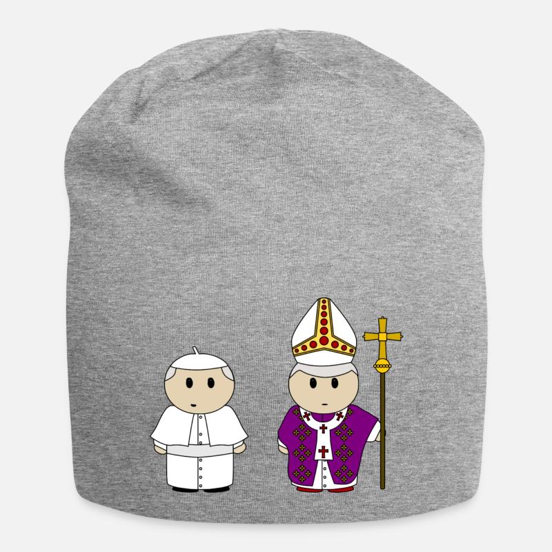Pope Benedict - Jersey Beanie - heather grey