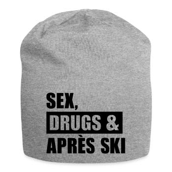 Sex Drugs Apres Ski - Bonnet en jersey - gris chiné - Devant
