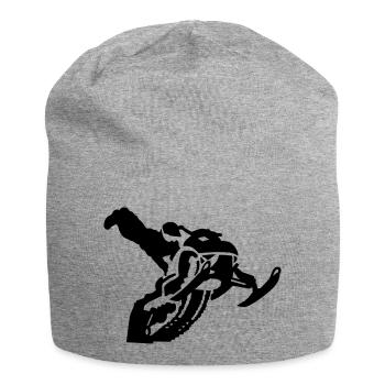 snowmobile stunt - Jersey Beanie - heather grey - Front