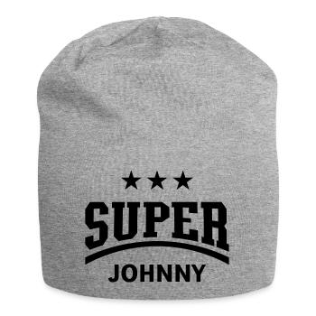 Super Johnny - Jersey-Beanie - Grau meliert - Vorne