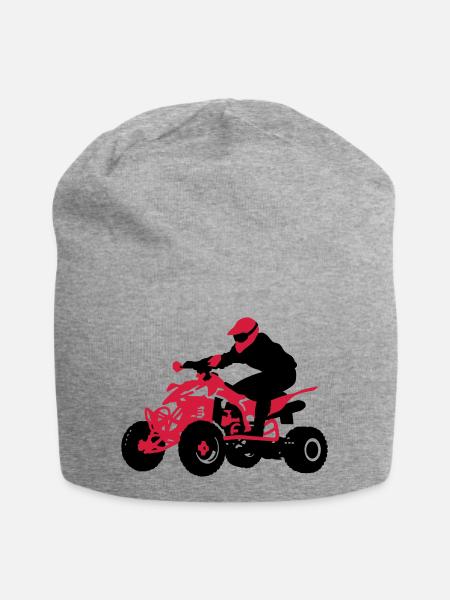 Quad - Jersey-Beanie - Grau meliert