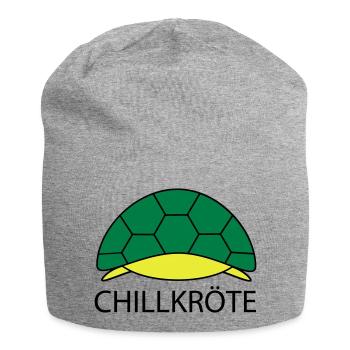 Schildkröte hängt ab - Jersey-Beanie - Grau meliert - Vorne
