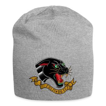 Panther old school tattoo - Jersey Beanie - heather grey - Front