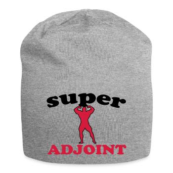 Super adjoint - Bonnet en jersey - gris chiné - Devant