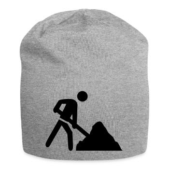 baustelle icon - Jersey-Beanie - Grau meliert - Vorne