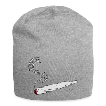 Kiffen joint design - Jersey Beanie - heather grey - Front