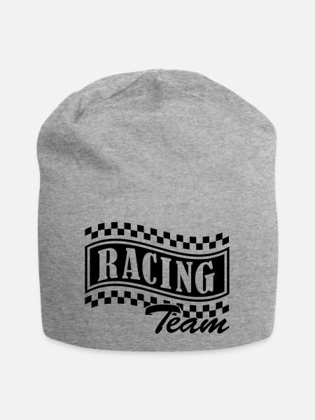 racing_team_001 - Bonnet en jersey - gris chiné