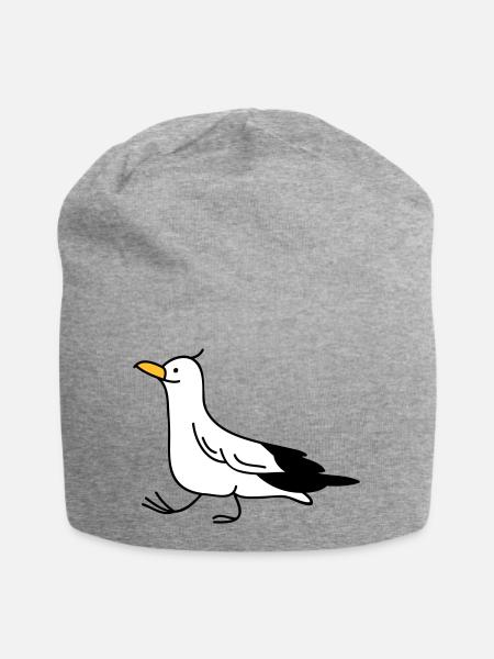goéland drôle - Bonnet en jersey - gris chiné