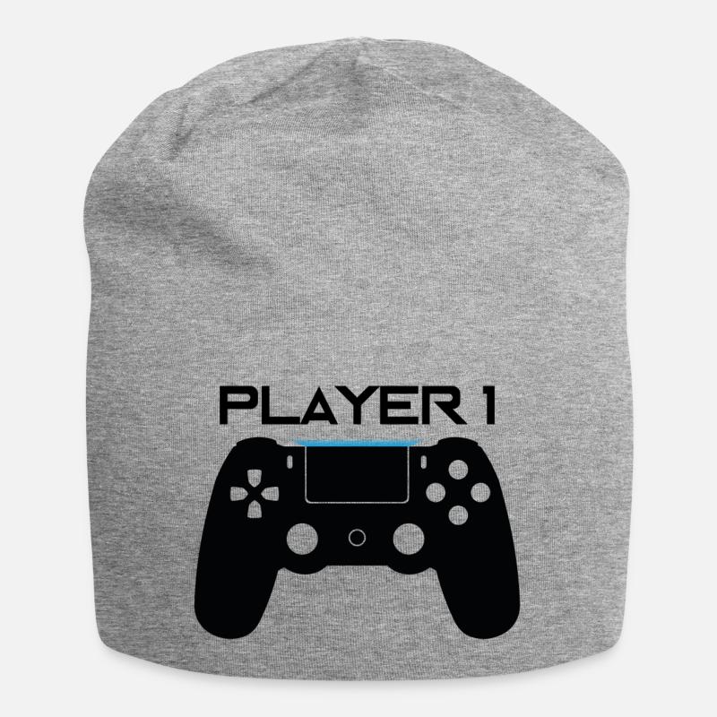 Player 1 - Bonnet en jersey - gris chiné