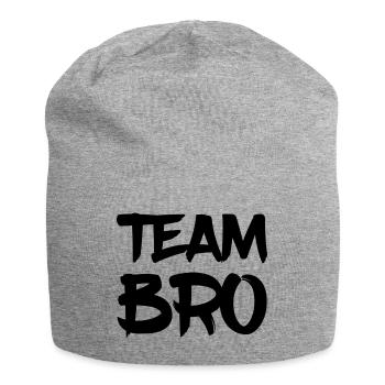 Team Bro - Bonnet en jersey - gris chiné - Devant