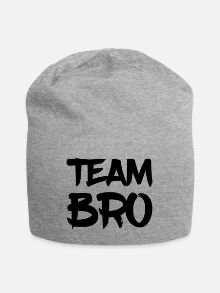 Team Bro - Jersey-Beanie - Grau meliert