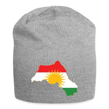 Kurdistan Region Gesichtsmaske / Schutz - Jersey-Beanie - Grau meliert - Vorne