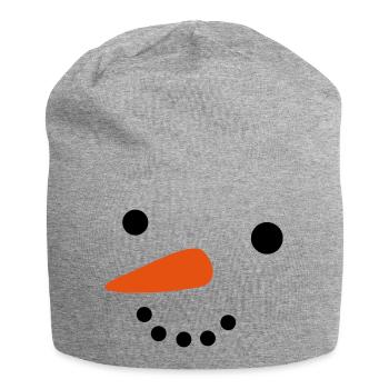 Snowman - Jersey Beanie - heather grey - Front
