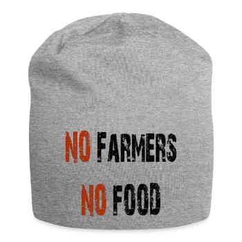 Pas d'agriculteurs pas de nourriture - Bonnet en jersey - gris chiné - Devant