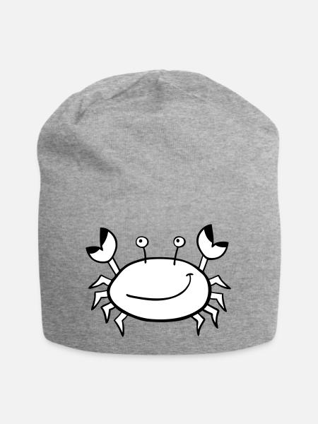 Crab - Jersey Beanie - heather grey