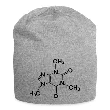 Kaffee Chemische Struktur Koffein - Jersey-Beanie - Grau meliert - Vorne
