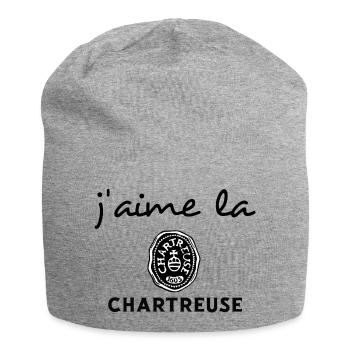 J'aime la CHARTREUSE - Bonnet en jersey - gris chiné - Devant