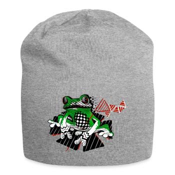 Grenouille - Bonnet en jersey - gris chiné - Devant