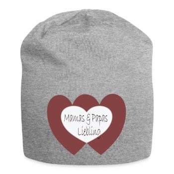 Mamas und Papas Liebling - Jersey-Beanie - Grau meliert - Vorne