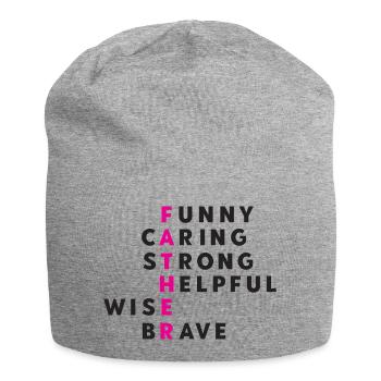 Meilleur papa jamais. Le meilleur papa du monde. - Bonnet en jersey - gris chiné - Devant