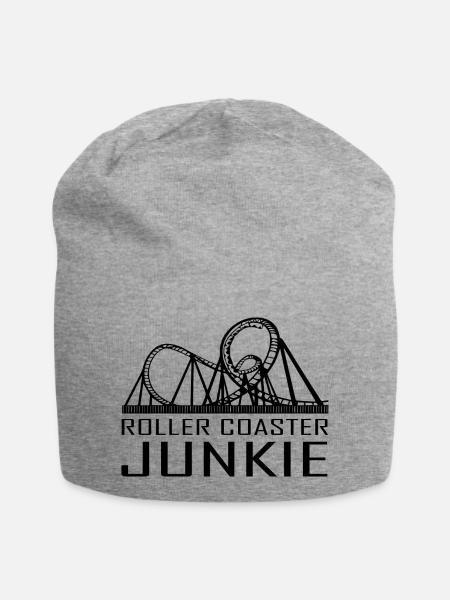 Rollercoaster Achterbahn - Jersey-Beanie - Grau meliert