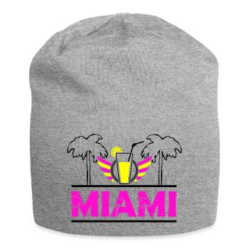 Miami - Jersey Beanie - heather grey - Front