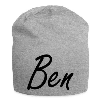 Ben - Jersey-Beanie - Grau meliert - Vorne