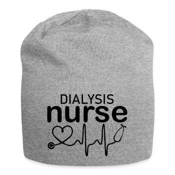 Nurse Krankenschwester Corona - Jersey Beanie - heather grey - Front