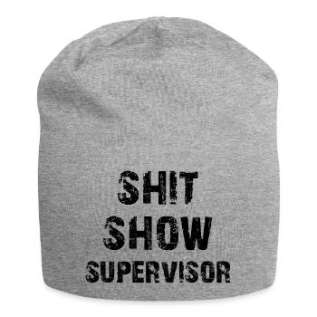 Scheiß Show Supervisor - Jersey-Beanie - Grau meliert - Vorne