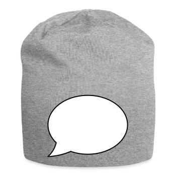 Speech bubble empty - Jersey Beanie - heather grey - Front