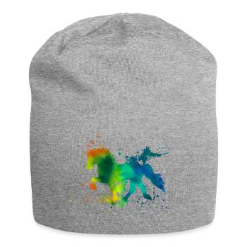 Tölter Splash Colours - Jersey-Beanie - Grau meliert - Vorne