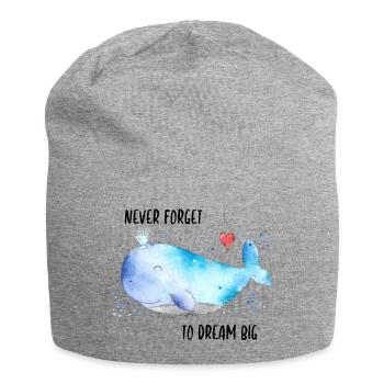 Whale Willy II - Jersey Beanie - heather grey - Front