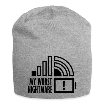 Knapp my worst nightmare - Jersey Beanie - heather grey - Front