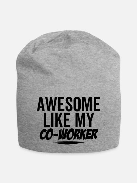 Geweldig zoals mijn collega - Jersey-Beanie - grijs gemêleerd