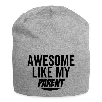 Großartig wie meine Eltern - Jersey-Beanie - Grau meliert - Vorne