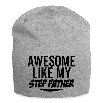Großartig wie mein Stiefvater - Jersey-Beanie - Grau meliert - Vorne
