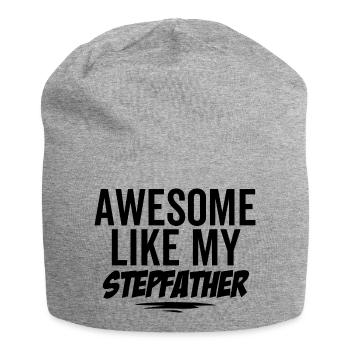 Großartig wie mein Stiefvater - Jersey-Beanie - Grau meliert - Vorne