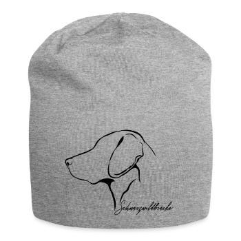SCHWARZWILDBRACKE Profil Hunde Jagdhund Wilsigns - Jersey-Beanie - Grau meliert - Vorne