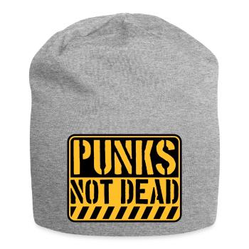 punks not dead Zitat - Jersey-Beanie - Grau meliert - Vorne