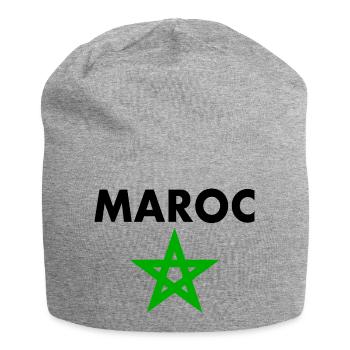 Maroc - Bonnet en jersey - gris chiné - Devant