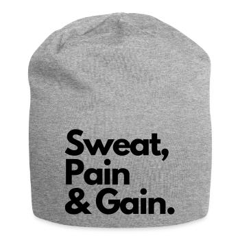 Gain de douleur de sueur - Bonnet en jersey - gris chiné - Devant