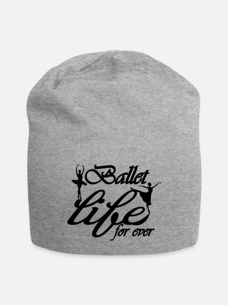ballet life for ever - Jersey-Beanie - Grau meliert