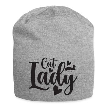 Cat Lady - Jersey-Beanie - Grau meliert - Vorne