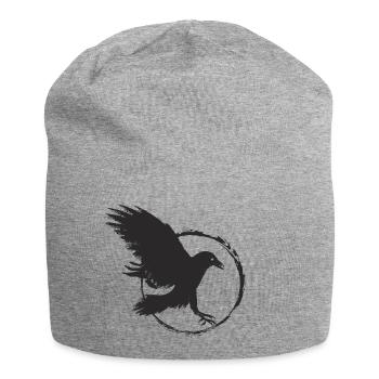 Raven - Jersey Beanie - heather grey - Front