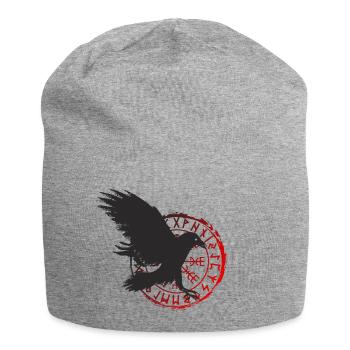 Raven - Jersey Beanie - heather grey - Front